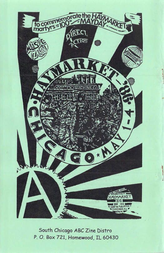 South Chicago ABC Zine Distro P. O. Box 721, Homewood, IL 60430